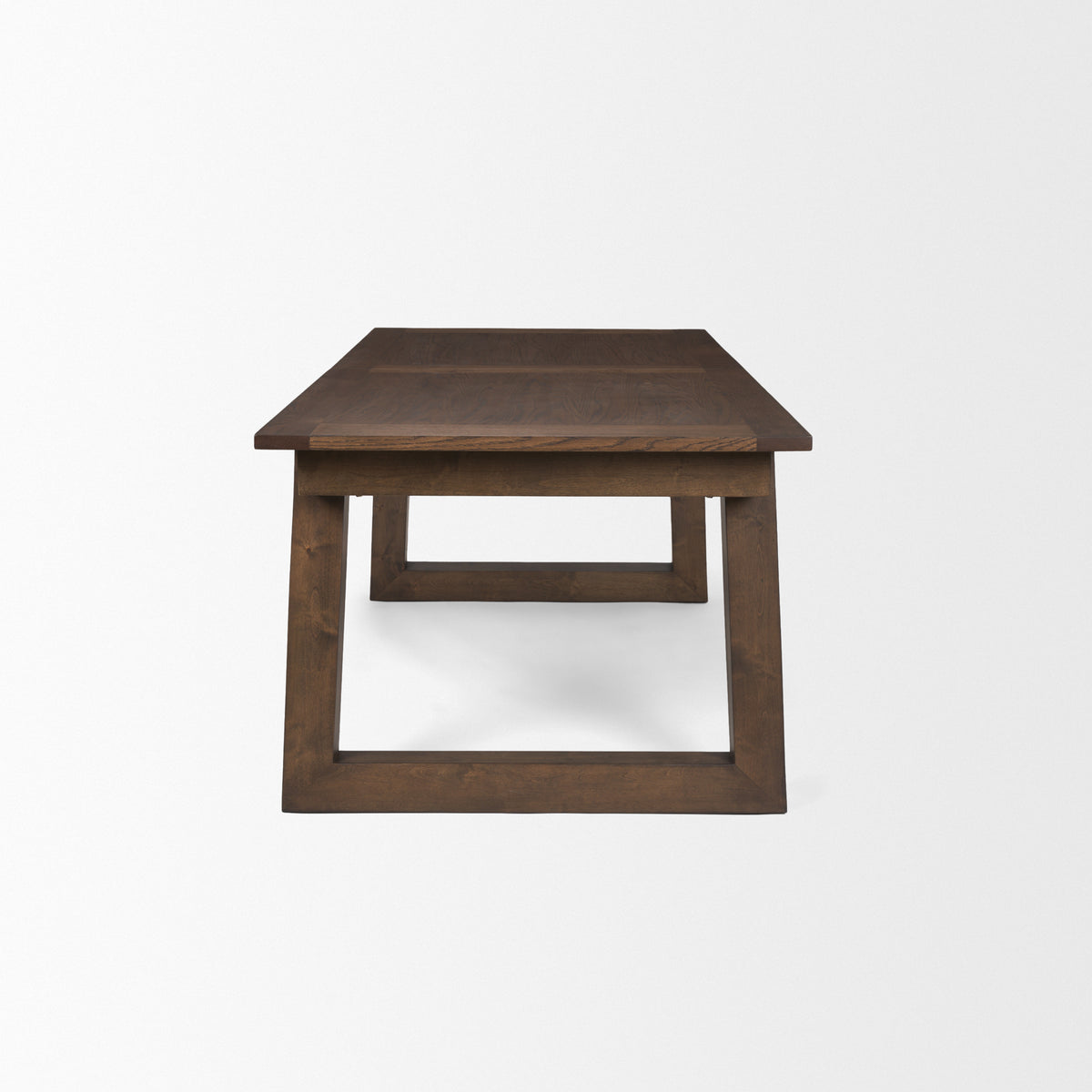 Takota 106.3"L x 39.3"W Rectangular Extendable Dining Table | Modern | Dark Brown Wood | Seats 8-Dining Tables-DECOROLALA