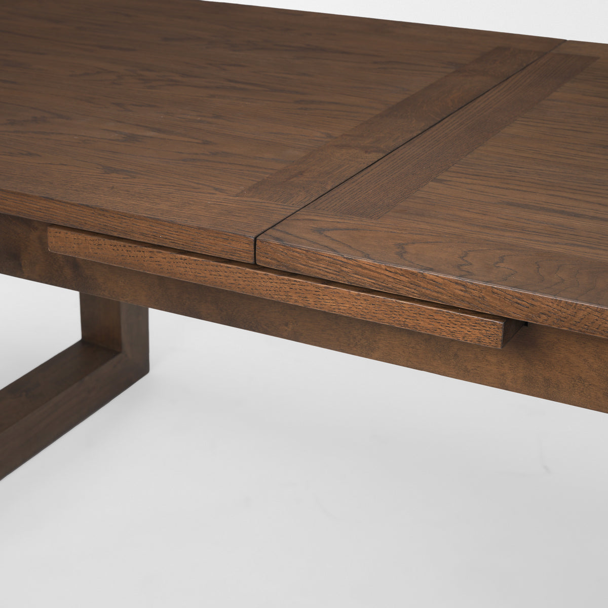 Takota 106.3"L x 39.3"W Rectangular Extendable Dining Table | Modern | Dark Brown Wood | Seats 8-Dining Tables-DECOROLALA