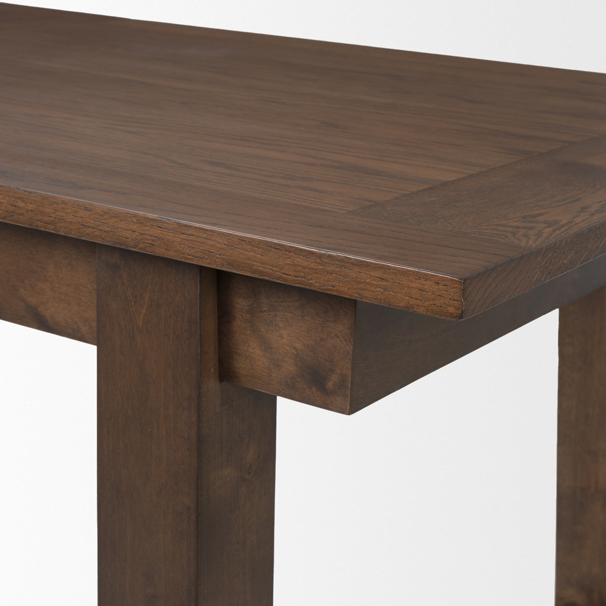 Takota 106.3"L x 39.3"W Rectangular Extendable Dining Table | Modern | Dark Brown Wood | Seats 8-Dining Tables-DECOROLALA