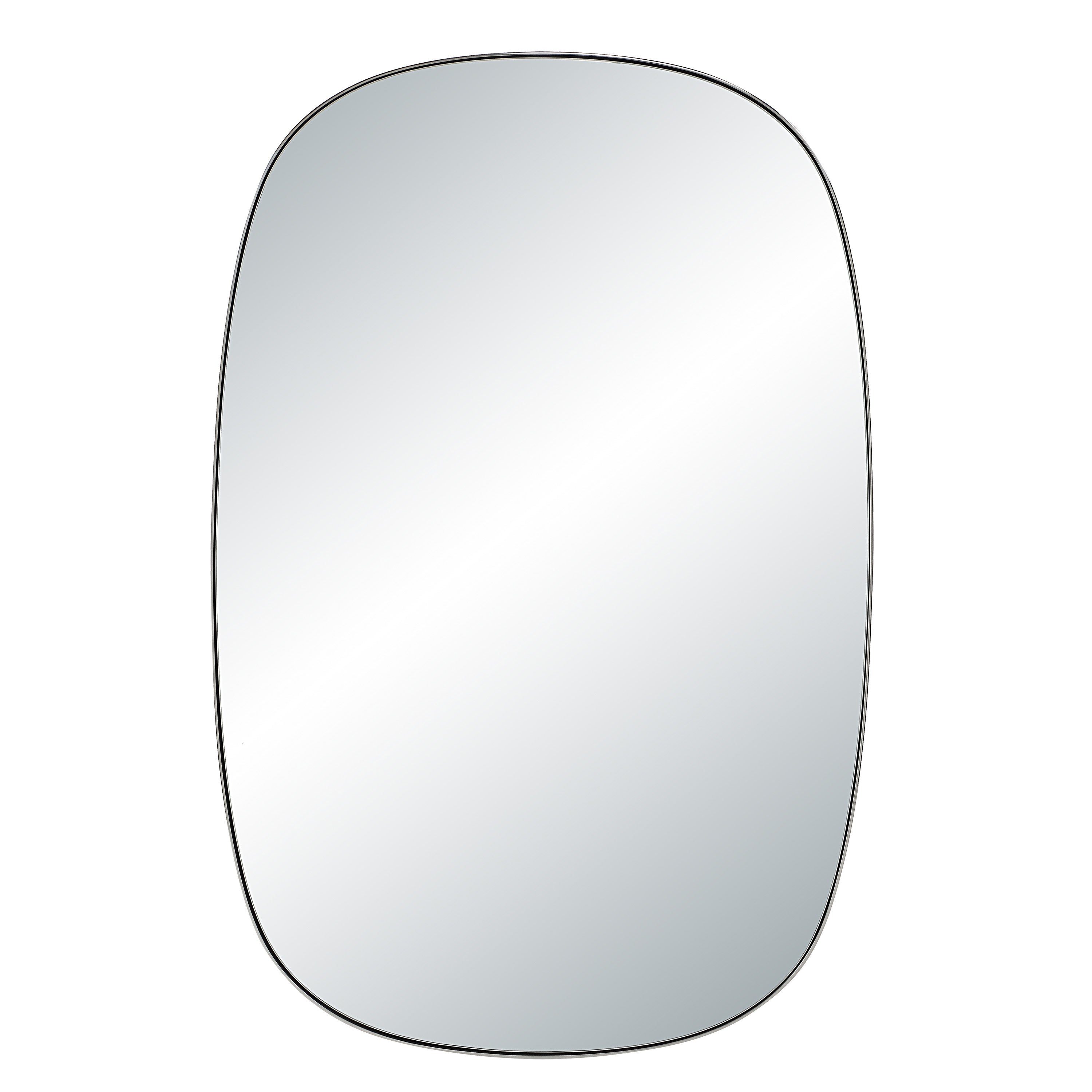 Talco 36" H x 24" W Wall Mirror, Silver-Mirror-DECOROLALA