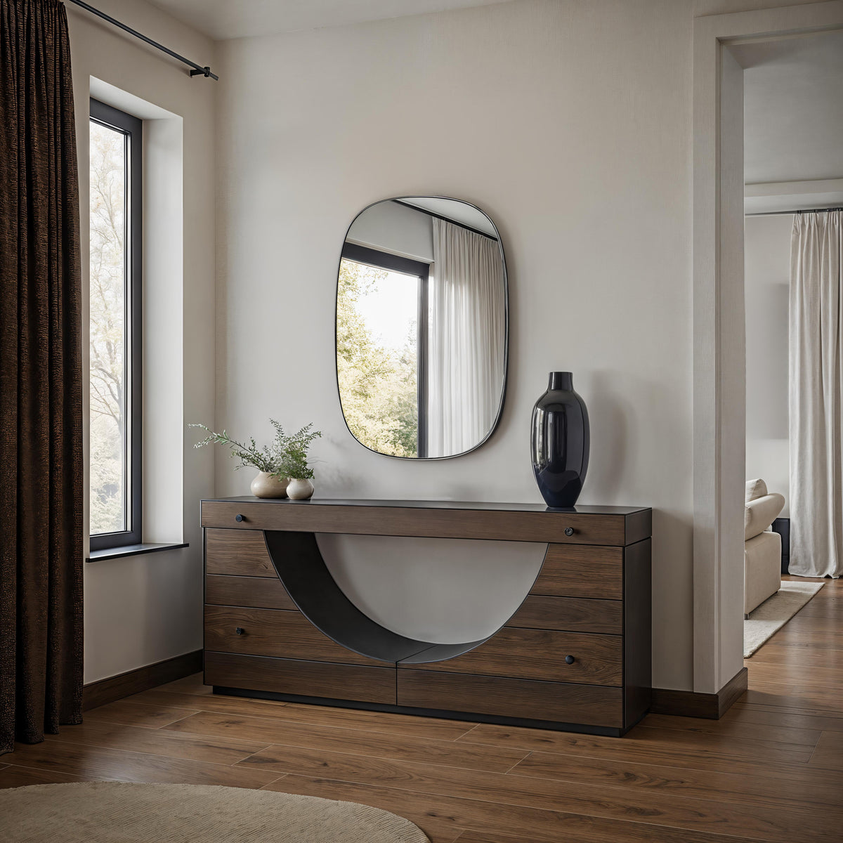 Talco 36" H x 24" W Wall Mirror, Silver-Mirrors-DECOROLALA