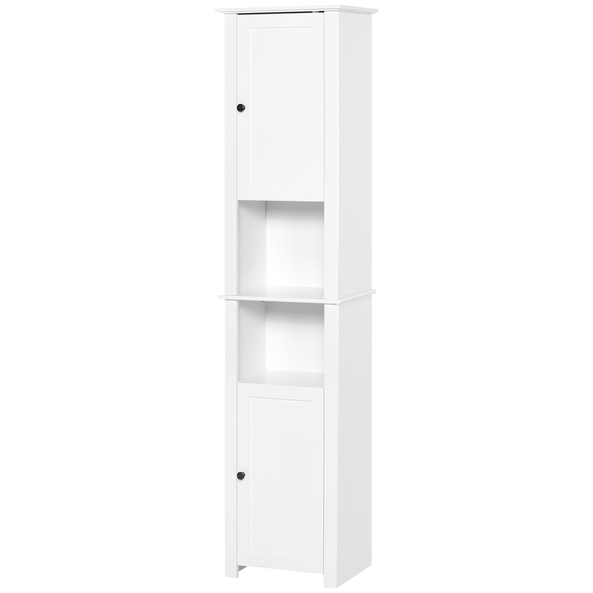 Tall Freestanding Bathroom Storage Cabinet - White 67"-Home Furnishings > Bedding & Bath > Bathroom Cabinets > Freestanding Bathroom Cabinets-DECOROLALA