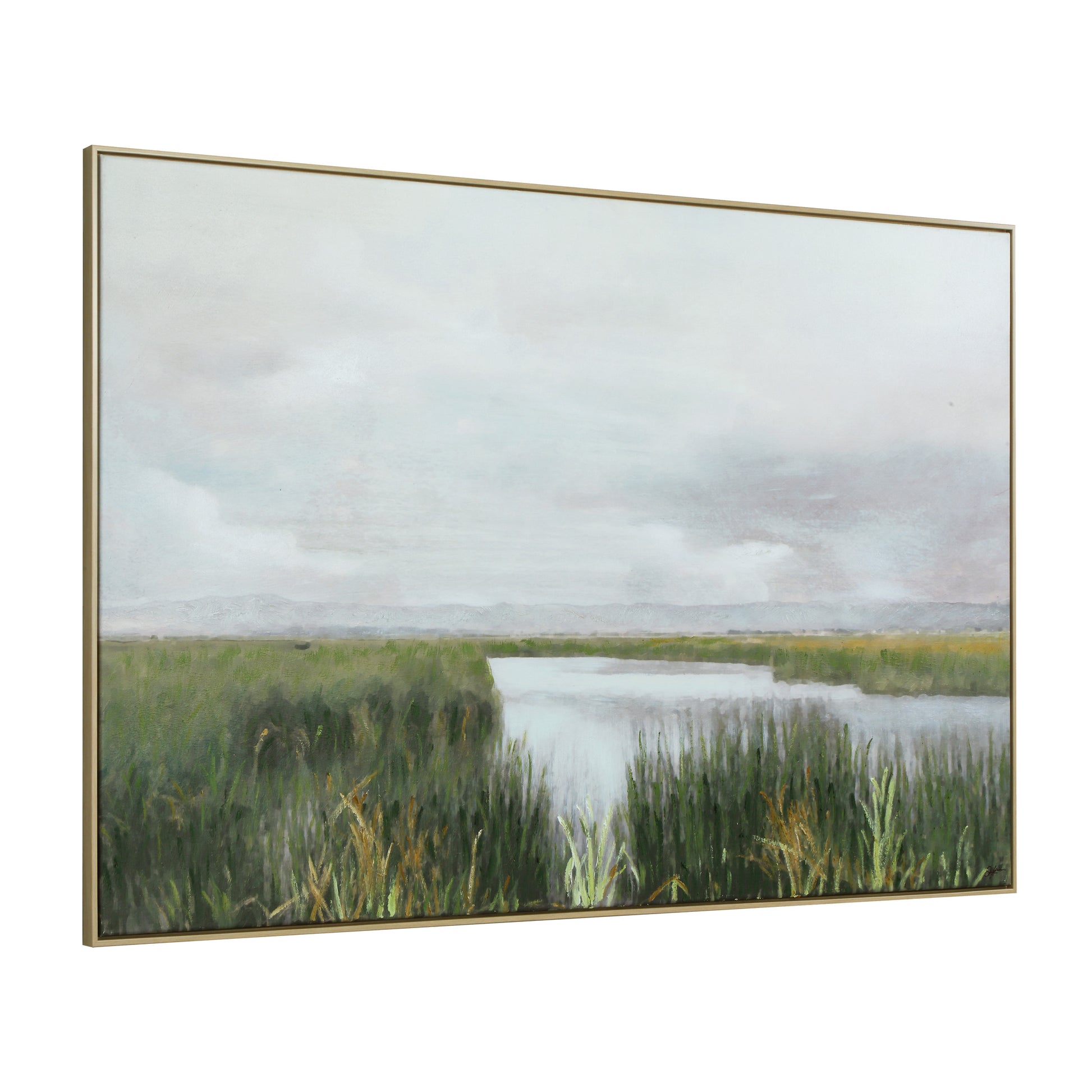 Tallow 40" H x 60" W Canvas Art, Green-Canvas Art-DECOROLALA
