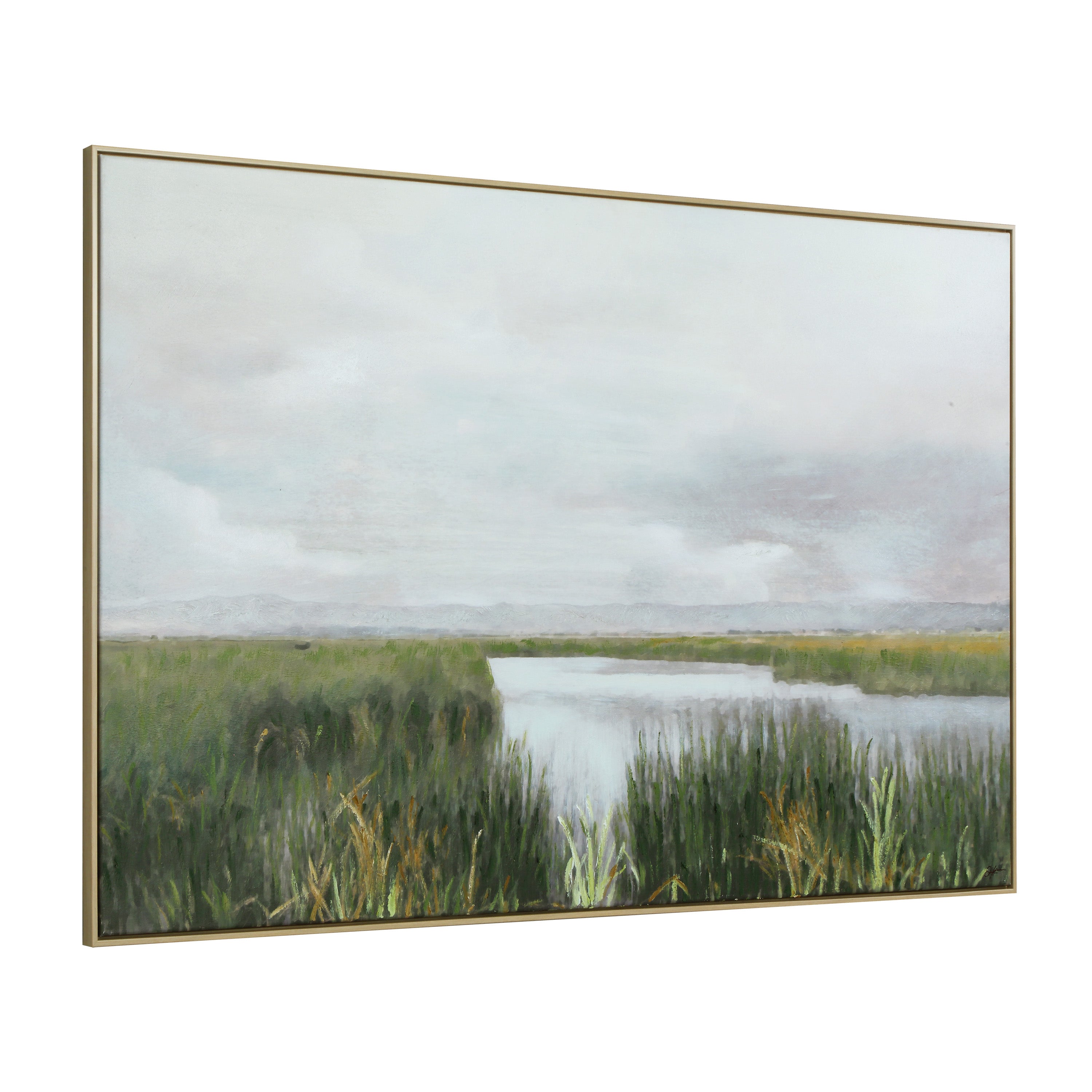 Tallow 40" H x 60" W Canvas Art, Green-Canvas Art-DECOROLALA