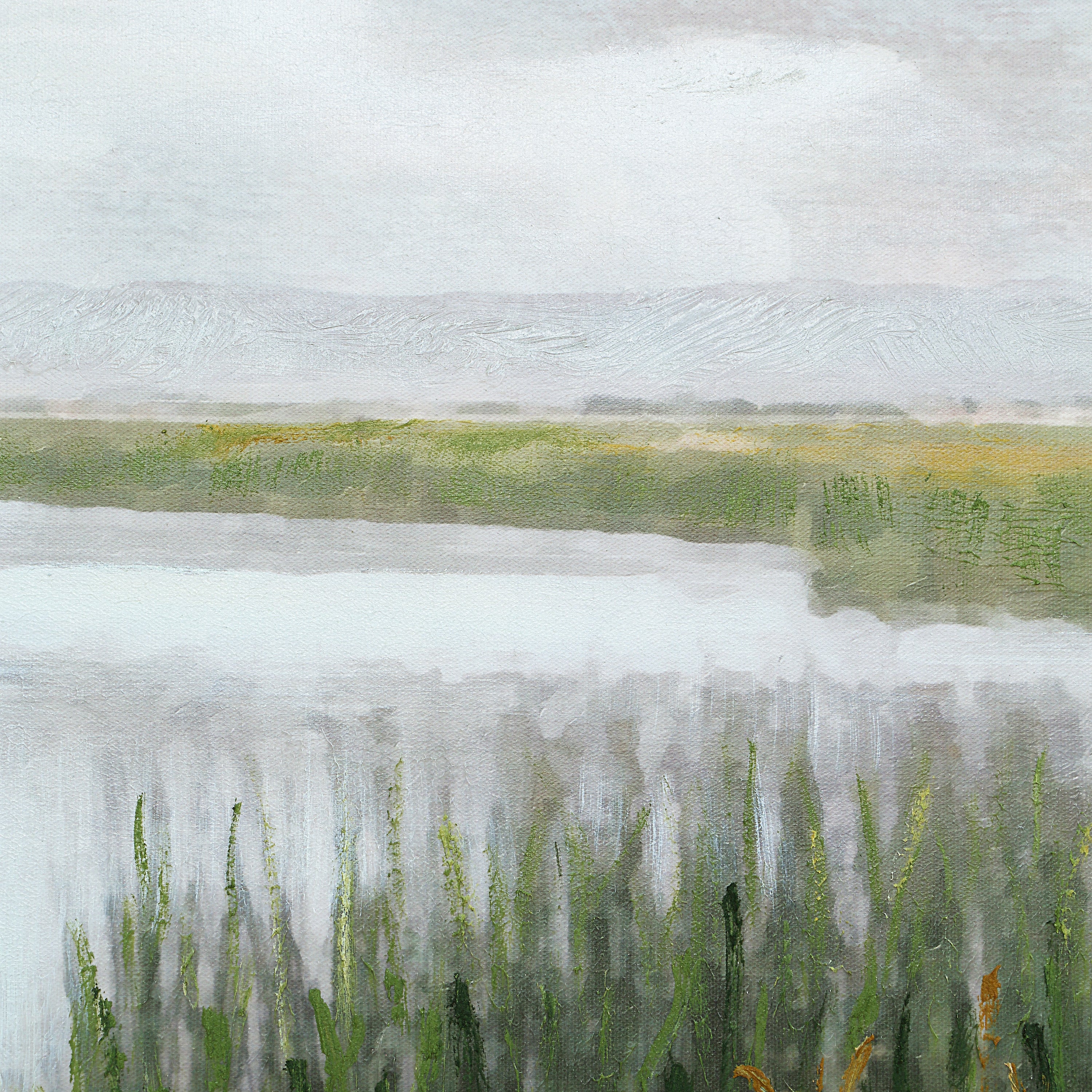 Tallow 40" H x 60" W Canvas Art, Green-Canvas Art-DECOROLALA