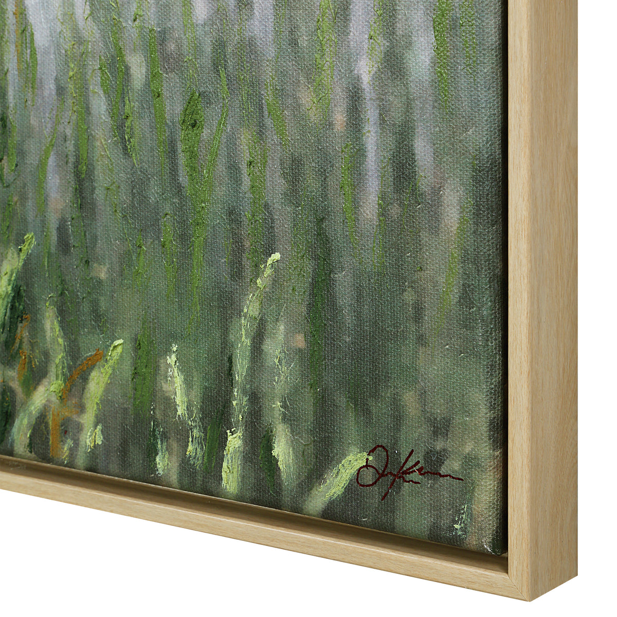 Tallow 40" H x 60" W Canvas Art, Green-Canvas Prints-DECOROLALA