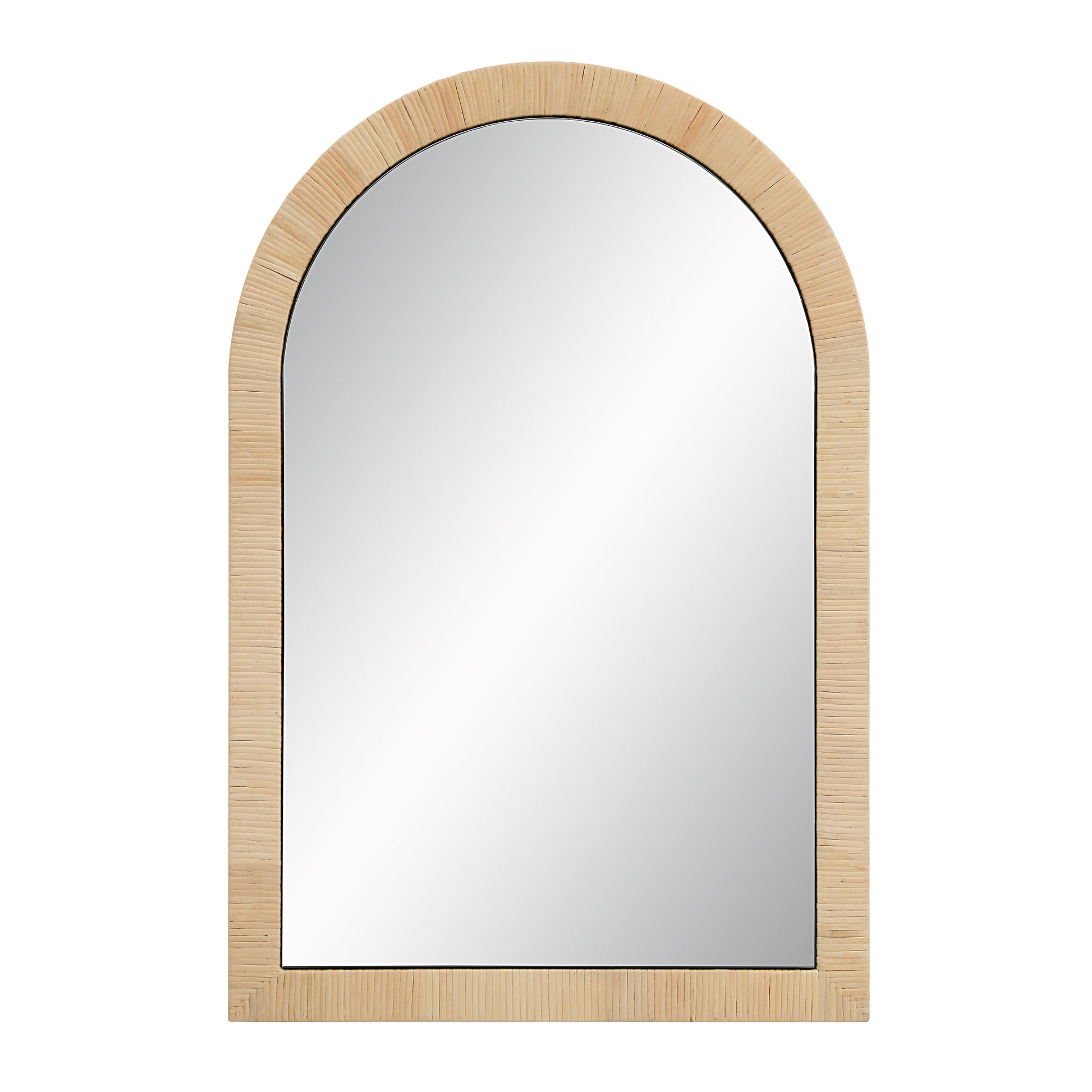 Tally 36" Tall Arch Rectangular Mirror, Natural-Mirror-DECOROLALA