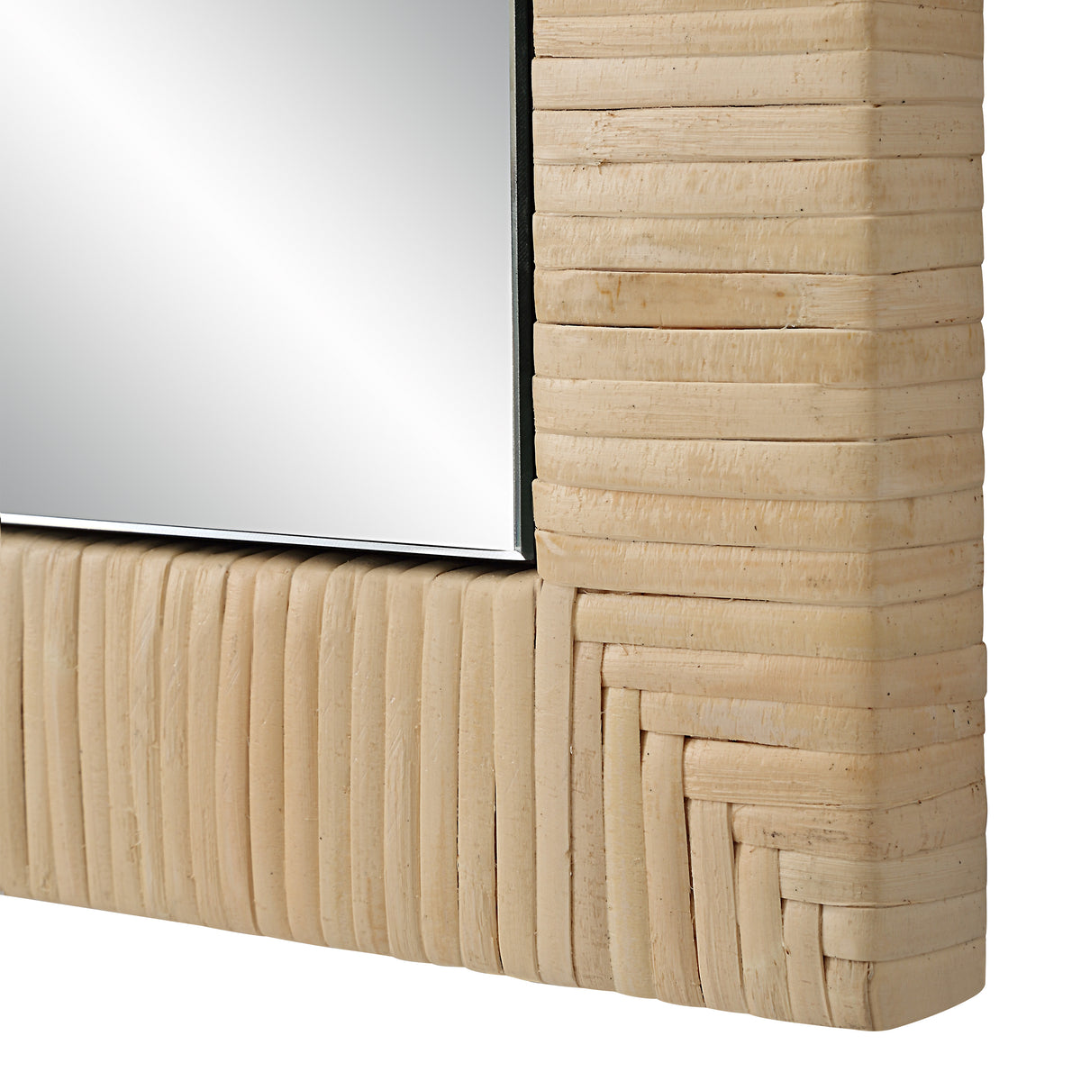 Tally 36" Tall Arch Rectangular Mirror, Natural-Mirrors-DECOROLALA