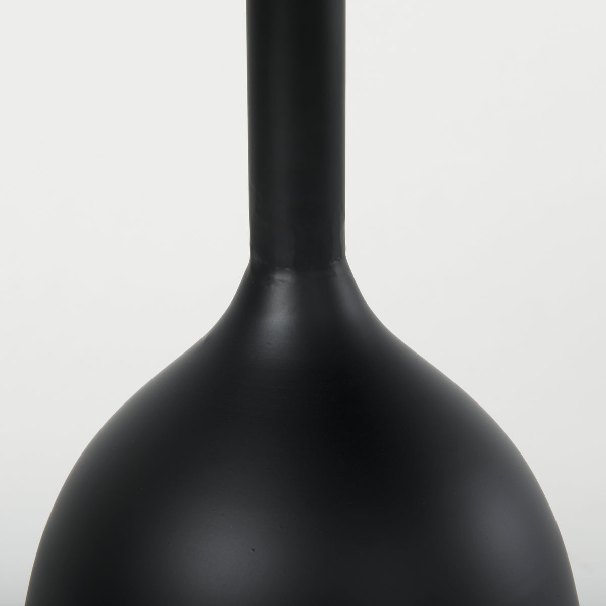 Talulla 16.5L x 16.5W x 19.7H Matte Black Metal Accent Table-Accent Tables-DECOROLALA