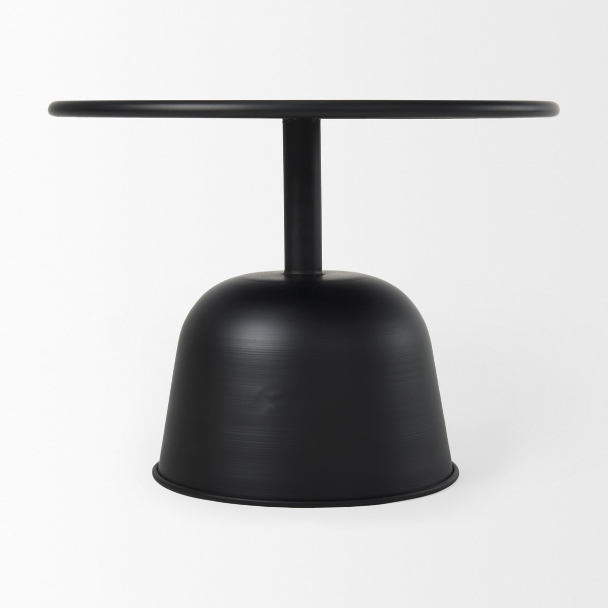 Talulla 19.7L x 19.7W x 14.8H Metal Matte Black Accent Table-Accent Tables-DECOROLALA