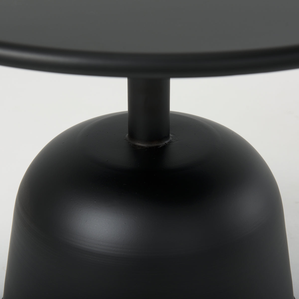 Talulla 19.7L x 19.7W x 14.8H Metal Matte Black Accent Table-Accent Tables-DECOROLALA