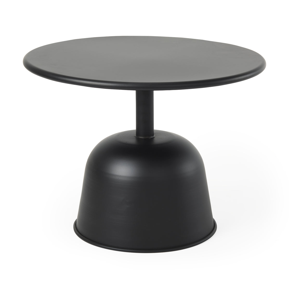 Talulla 19.7L x 19.7W x 14.8H Metal Matte Black Accent Table-Accent Tables-DECOROLALA