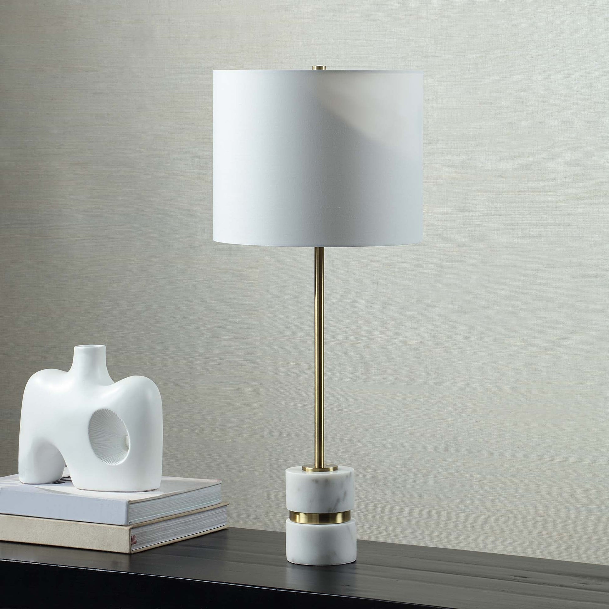 Talulla 28.75" Table Lamp Set of 2, Antique Brass-Table Lamp- Set of two-DECOROLALA