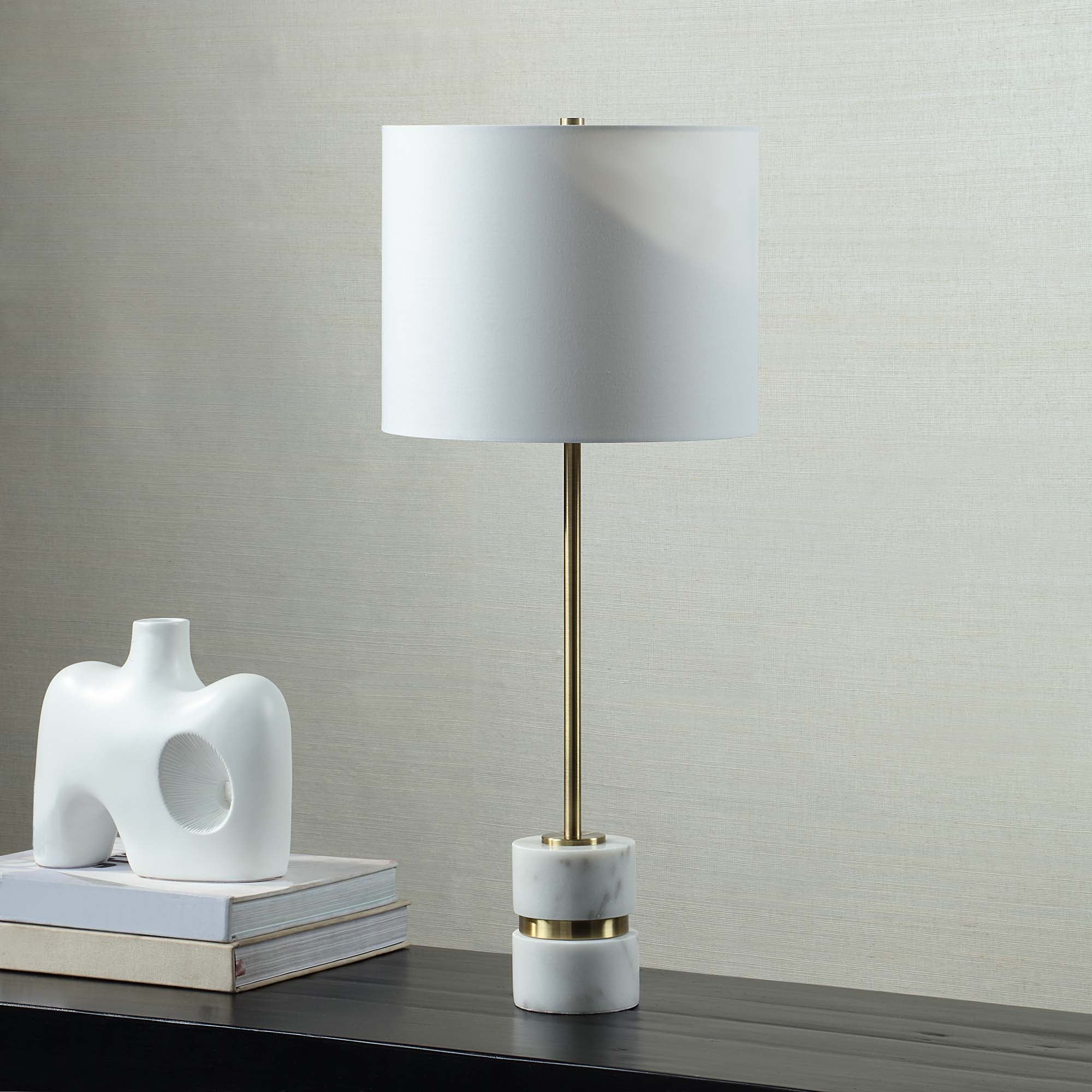 Talulla 28.75" Table Lamp Set of 2, Antique Brass-Table Lamp- Set of two-DECOROLALA
