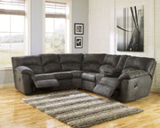Tambo Reclining Sectional - Faux Leather-Reclining Sectionals-DECOROLALA