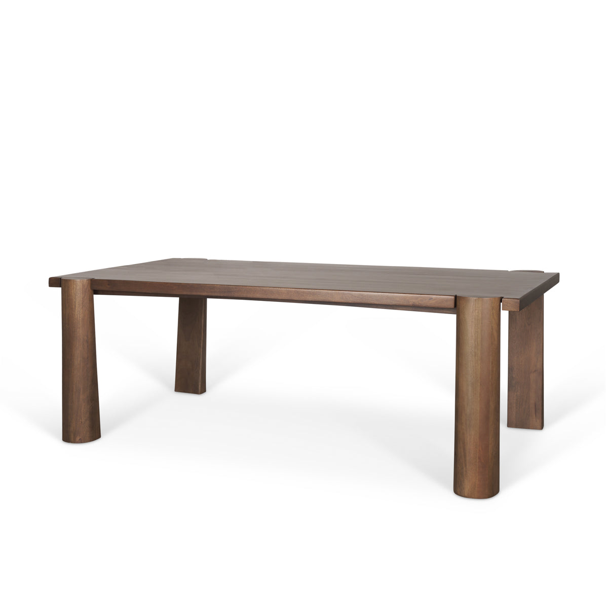 Tammar 84"L x 45.5"W Rectangular Dining Table | Modern | Med Brown Wood | Seats 8-Dining Tables-DECOROLALA