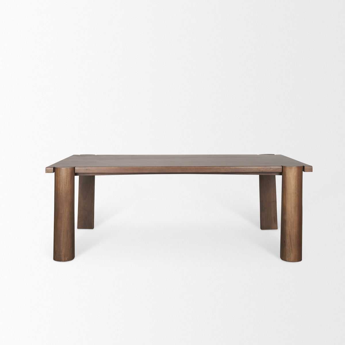 Tammar 84"L x 45.5"W Rectangular Dining Table | Modern | Med Brown Wood | Seats 8-Dining Tables-DECOROLALA