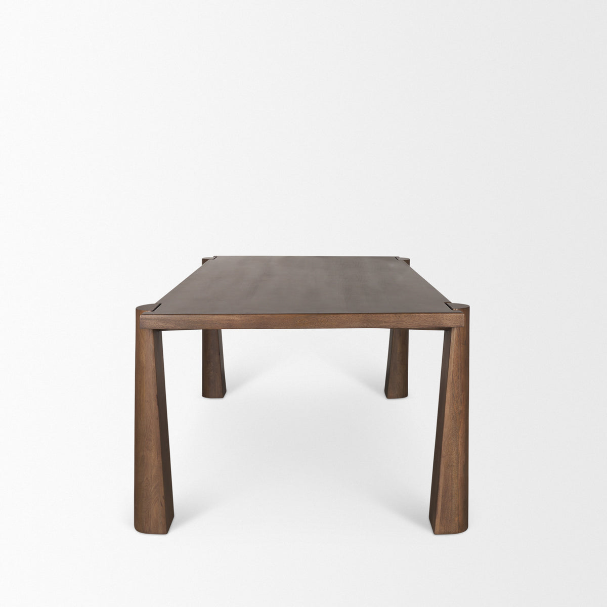 Tammar 84"L x 45.5"W Rectangular Dining Table | Modern | Med Brown Wood | Seats 8-Dining Tables-DECOROLALA