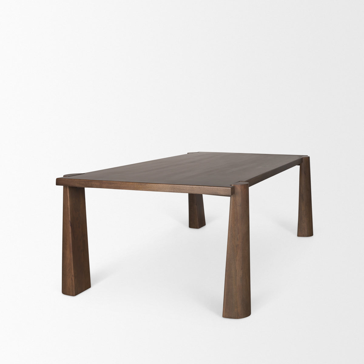 Tammar 84"L x 45.5"W Rectangular Dining Table | Modern | Med Brown Wood | Seats 8-Dining Tables-DECOROLALA