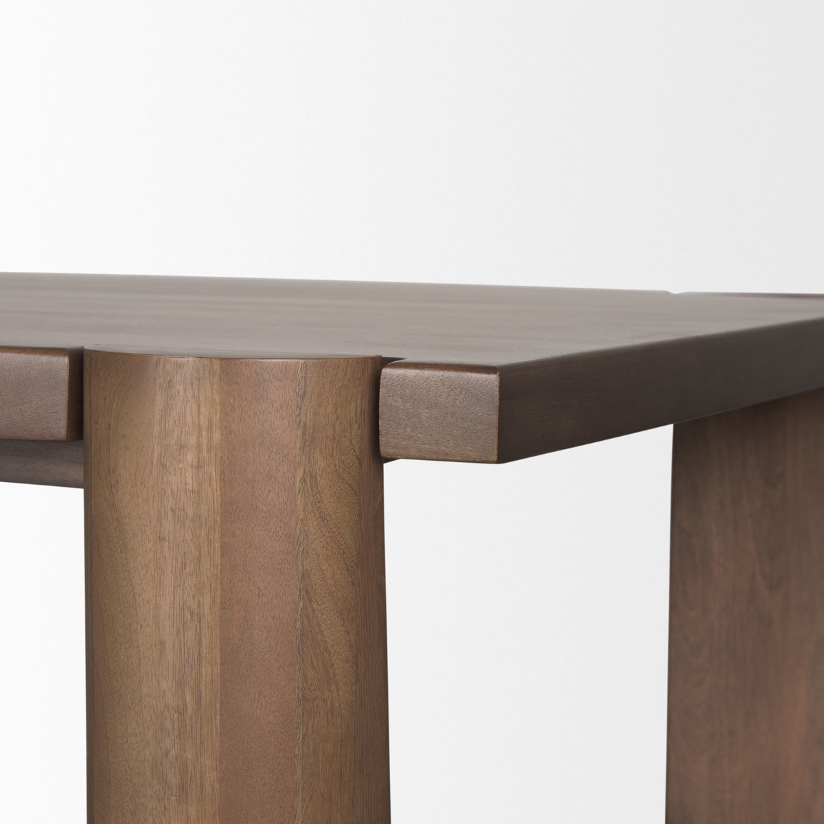 Tammar 84"L x 45.5"W Rectangular Dining Table | Modern | Med Brown Wood | Seats 8-Dining Tables-DECOROLALA