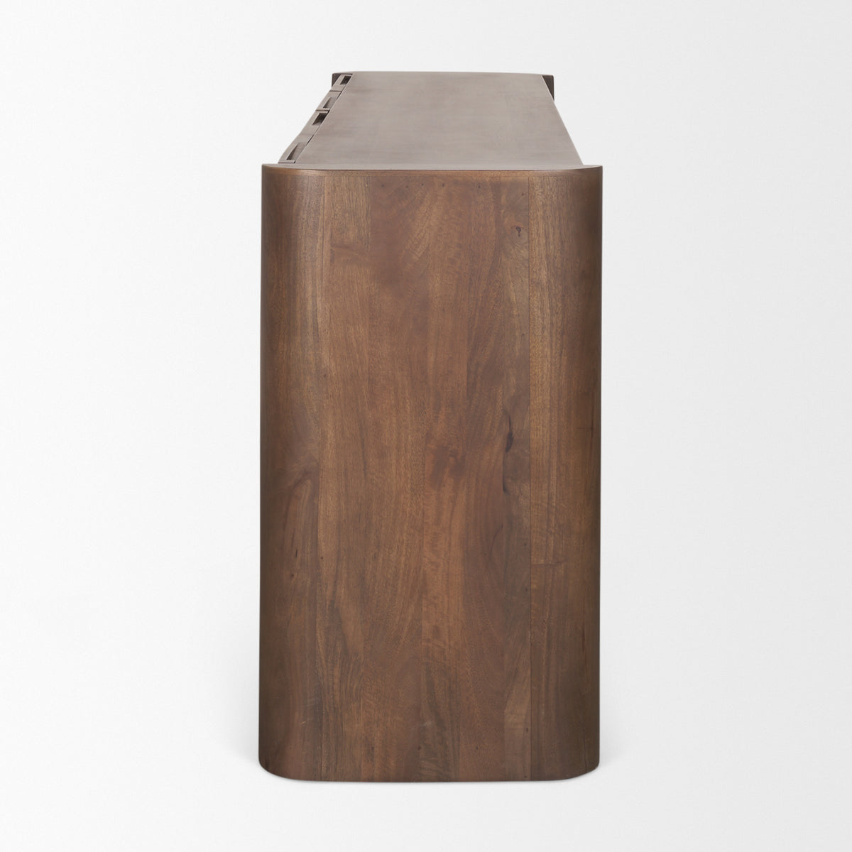 Tammar Brown Wood 4-Door Sideboard-Sideboards & Buffets-DECOROLALA