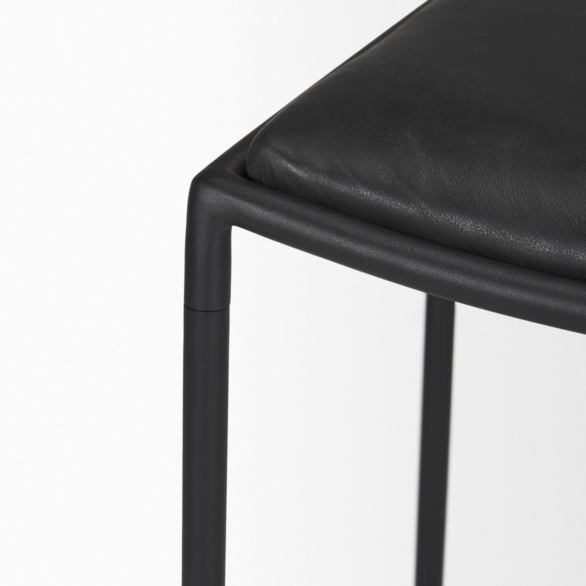 Taniel Leather w/ Metal Counter Stool-Bar Stools-DECOROLALA