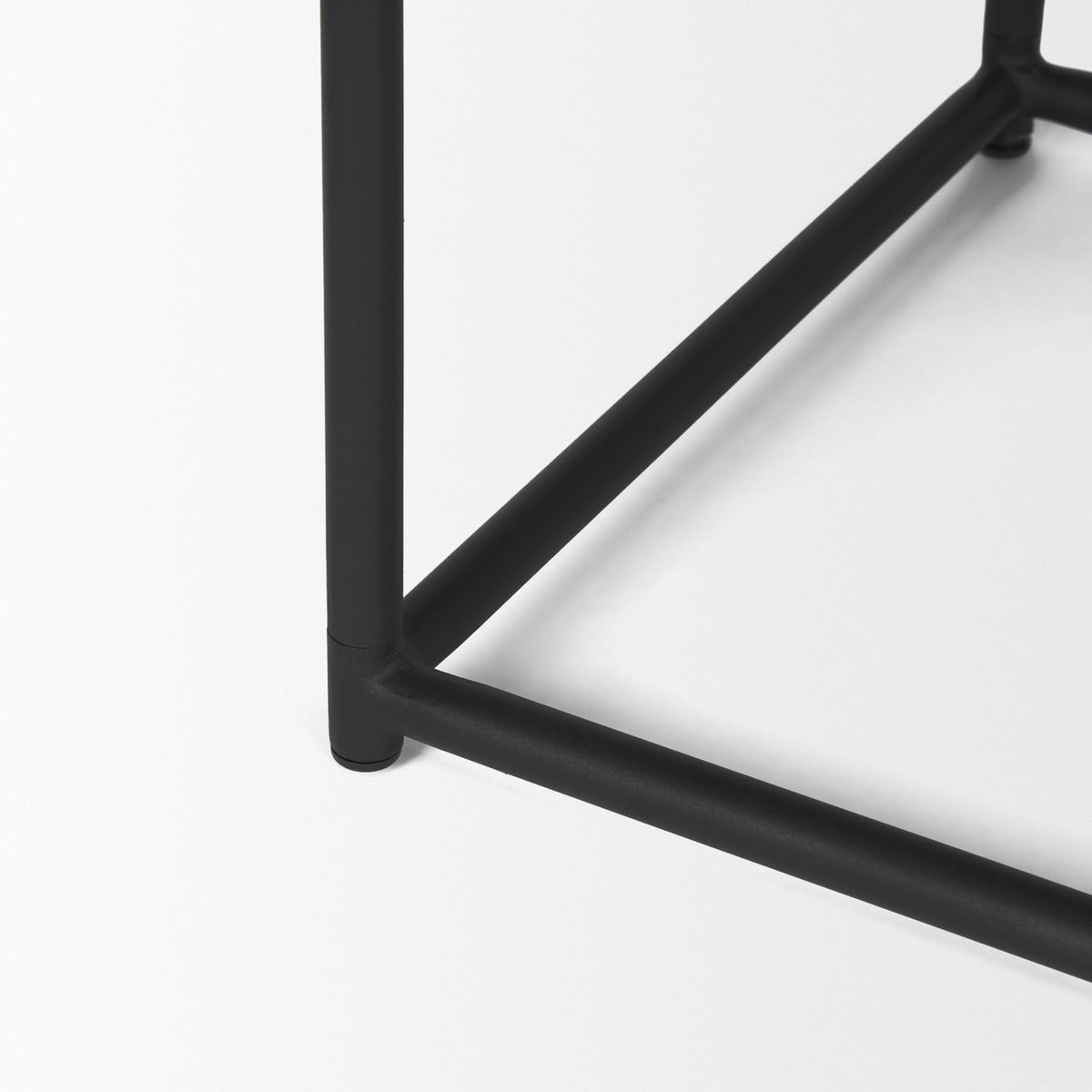 Taniel Leather and Metal Stool-Stools & Ottomans-DECOROLALA