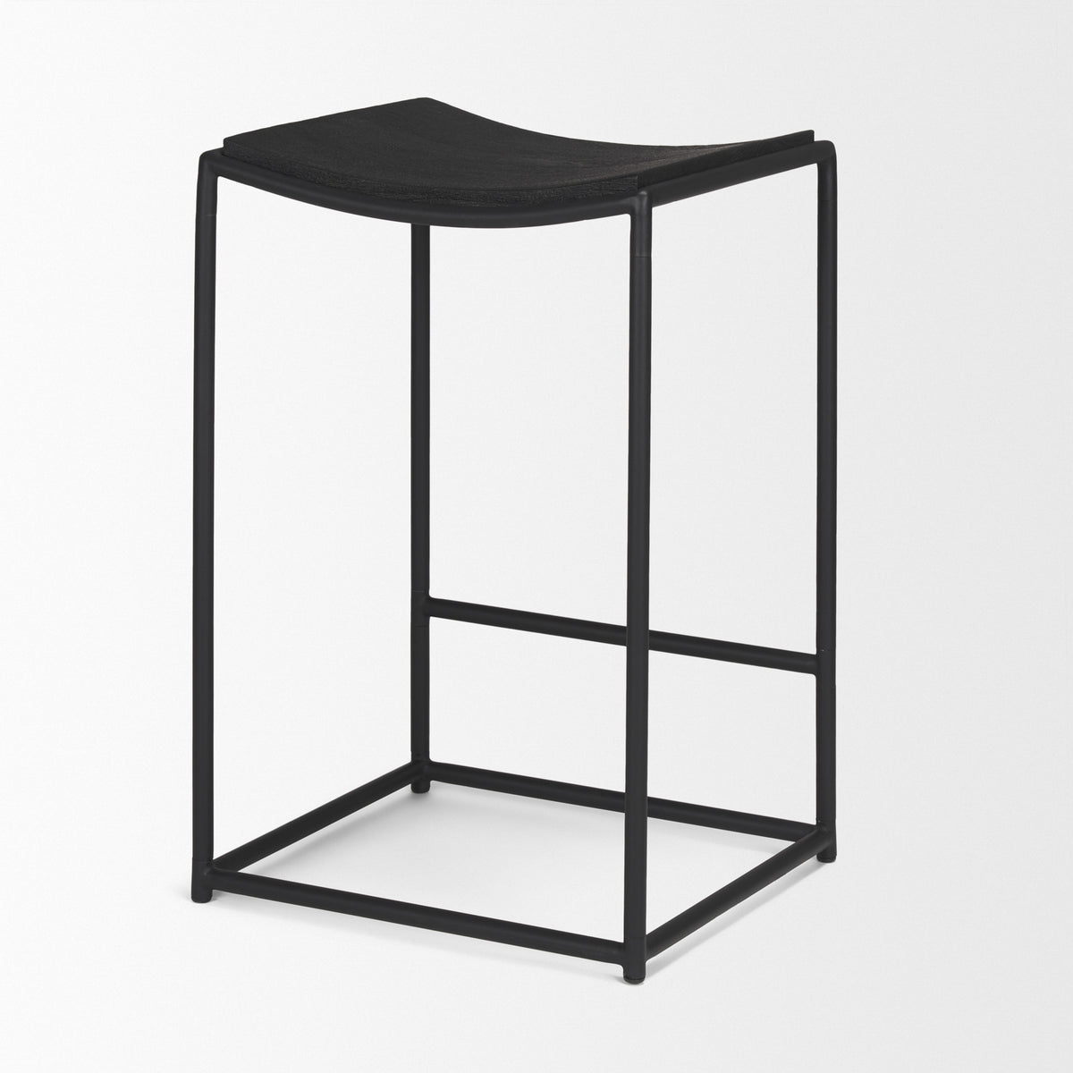 Taniel Light Brown Wood w/ Metal Counter Stool-Bar Stools-DECOROLALA