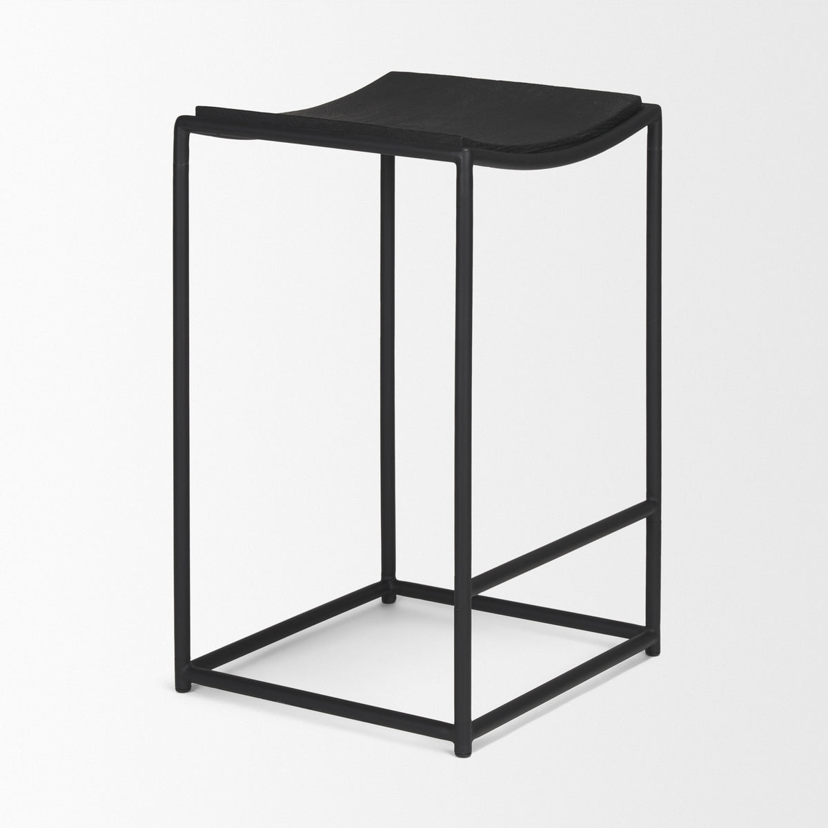 Taniel Light Brown Wood w/ Metal Counter Stool-Bar Stools-DECOROLALA