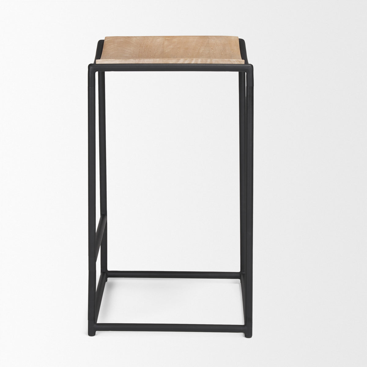 Taniel Light Brown Wood w/ Metal Counter Stool-Bar Stools-DECOROLALA