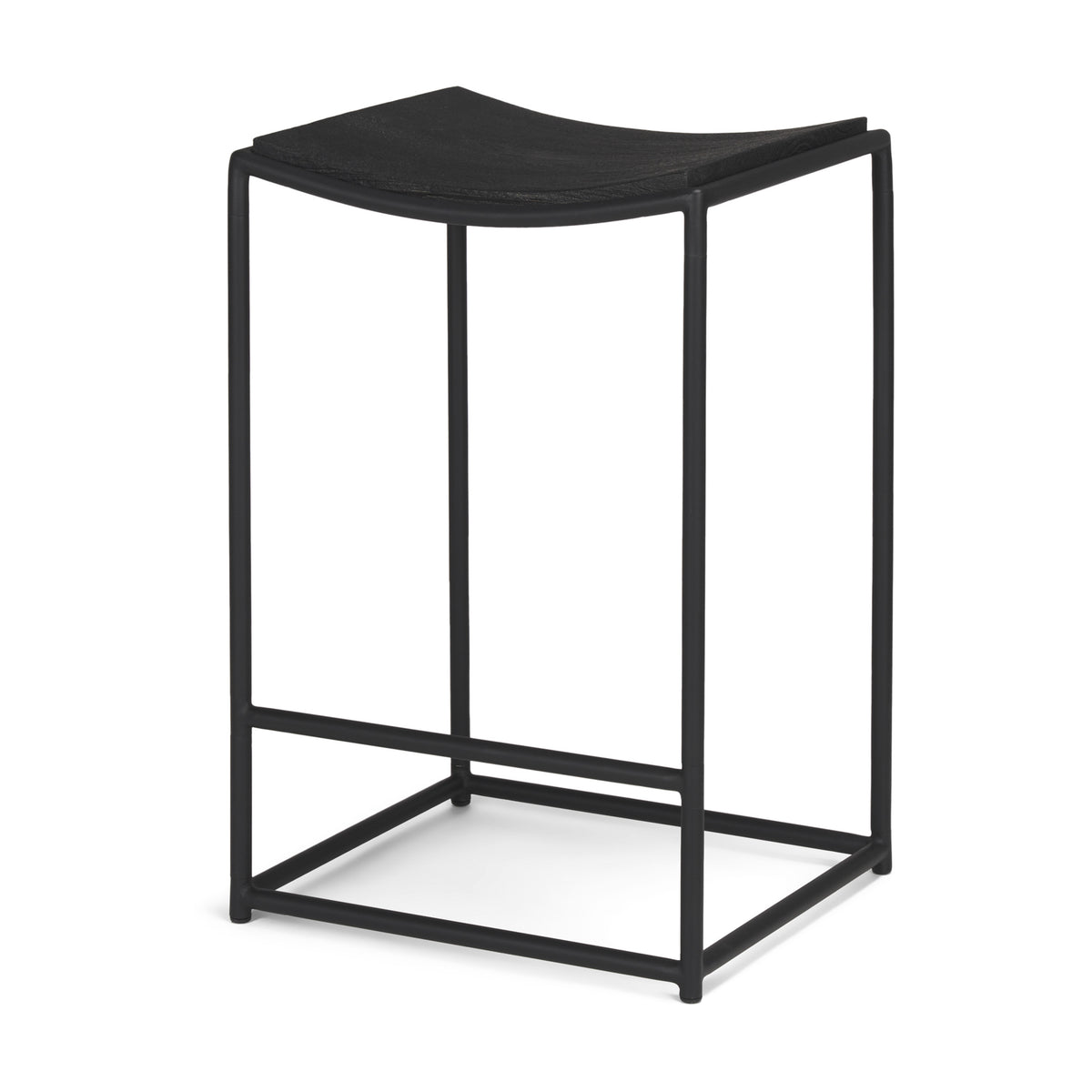 Taniel Light Brown Wood w/ Metal Counter Stool-Bar Stools-DECOROLALA