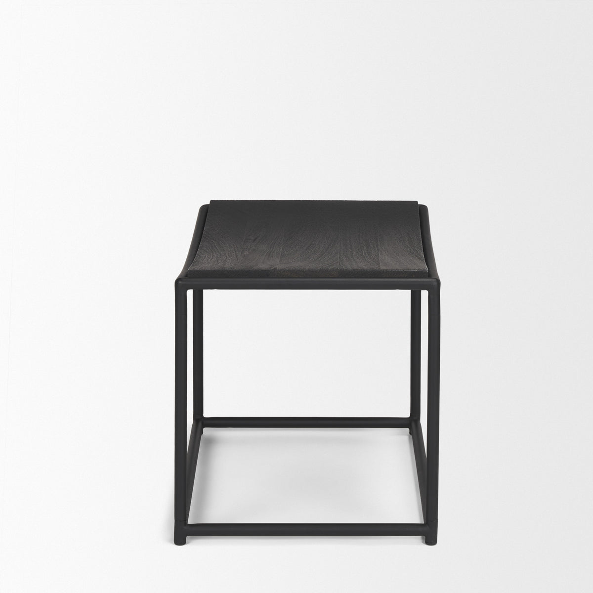 Taniel Wood w/ Metal Stool-Stools & Ottomans-DECOROLALA