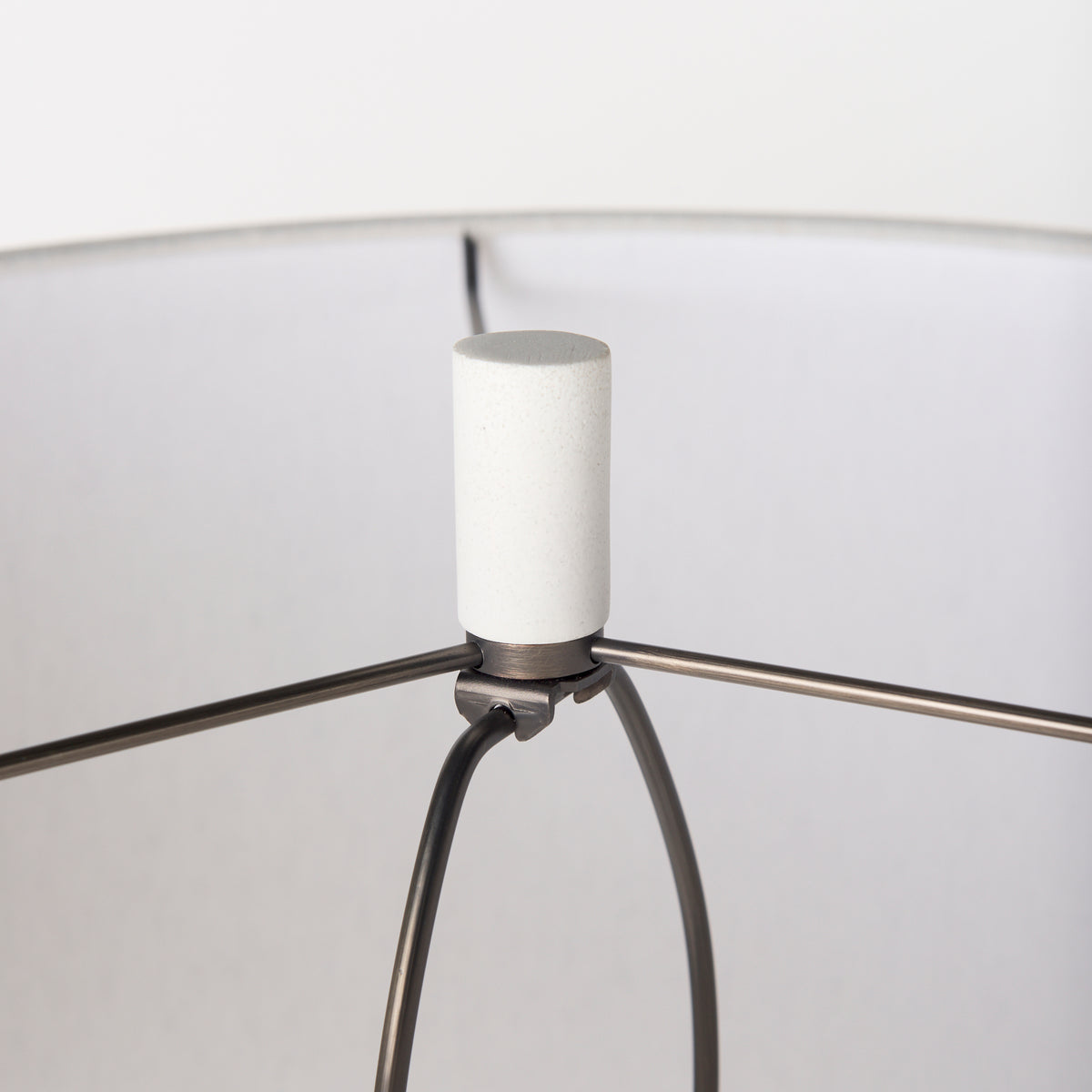 Tao 20.0L x 20.0W x 33.0H Cream Base W/White Shade Table Lamp-Table Lamps-DECOROLALA