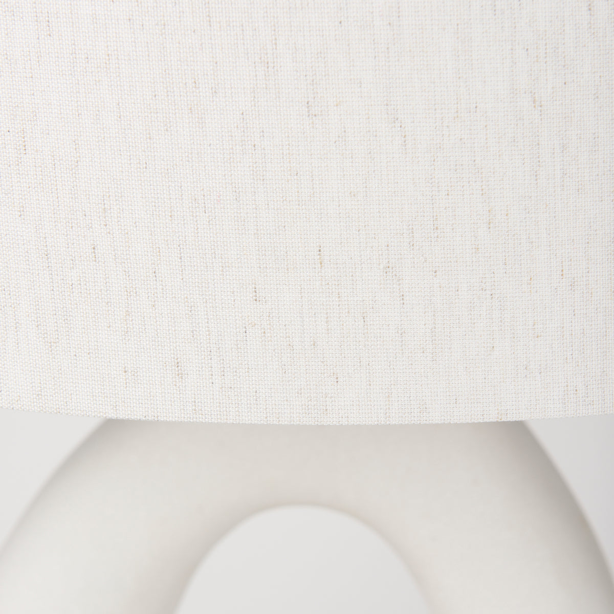Tao 20.0L x 20.0W x 33.0H Cream Base W/White Shade Table Lamp-Table Lamps-DECOROLALA