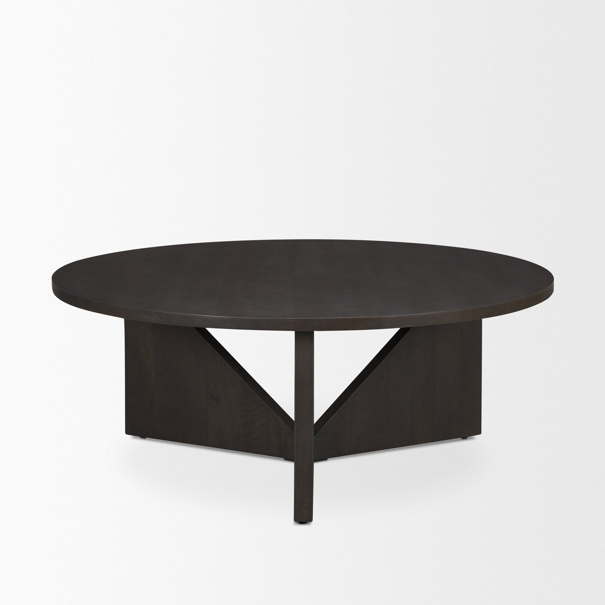 Tarro Brown Wood w/ Triangle Legs Coffee Table-Coffee Tables-DECOROLALA