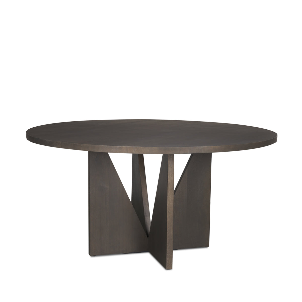 Tarro Round Dining Table - Espresso Wood, Seats 6-Dining Tables-DECOROLALA