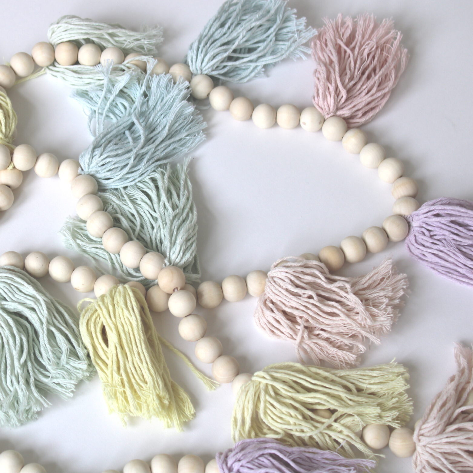 Tassel Garland - Pastel-Bathroom Accessorie-DECOROLALA