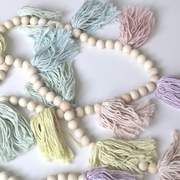 Tassel Garland - Pastel-Bathroom Accessories-DECOROLALA