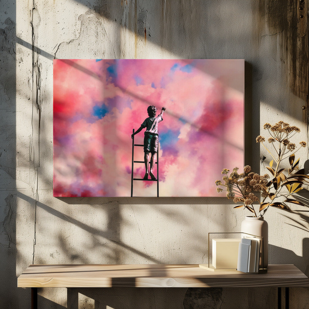 Taudalpoi Cloud Painter Wall Art-Canvas Print-DECOROLALA