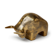 Tauro I 9L x 4W Cast Aluminum Raging Bull-Objects-DECOROLALA