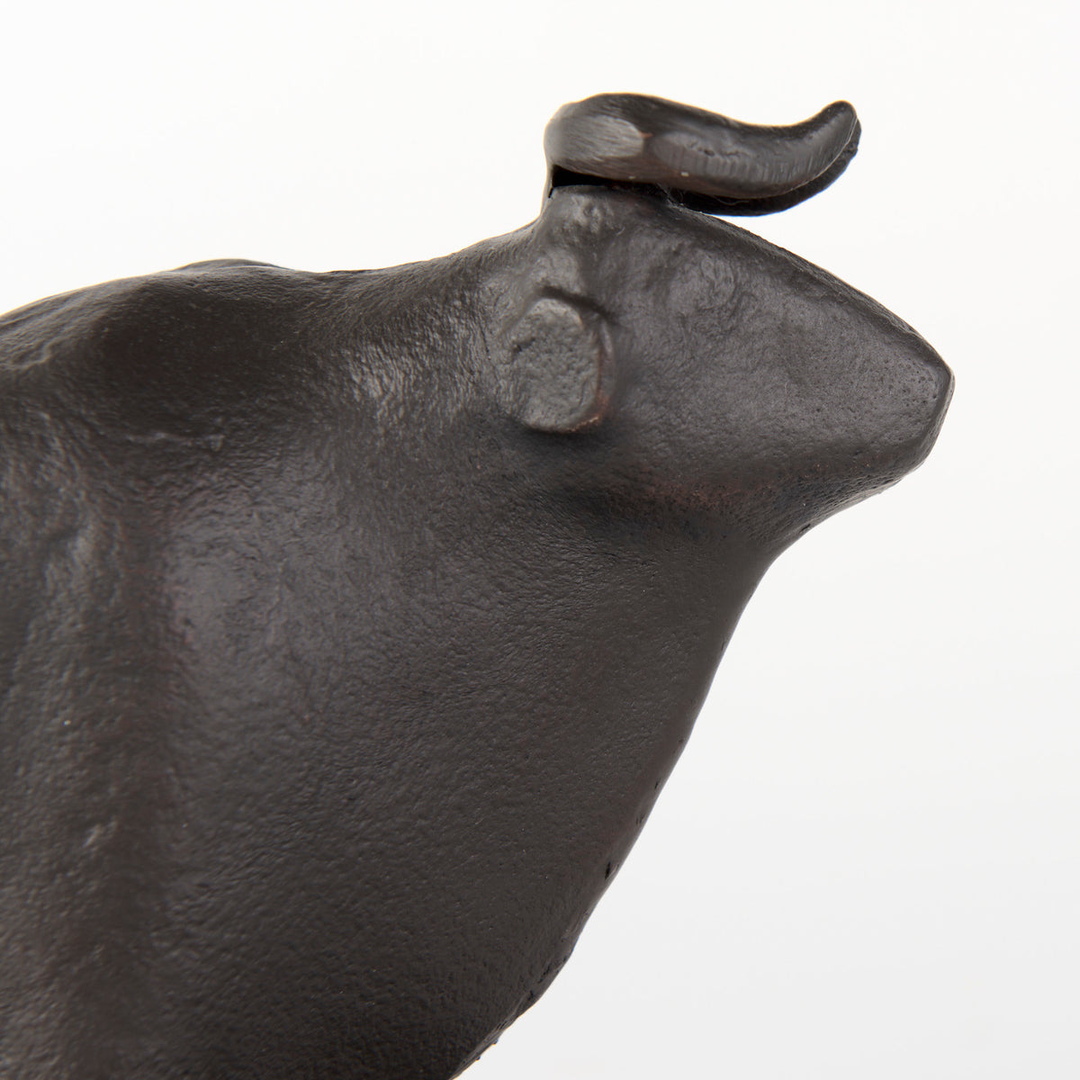 Taurus III (Set of 2) 9L x 4W Black Cast Aluminum Bull Bookends-Bookends-DECOROLALA
