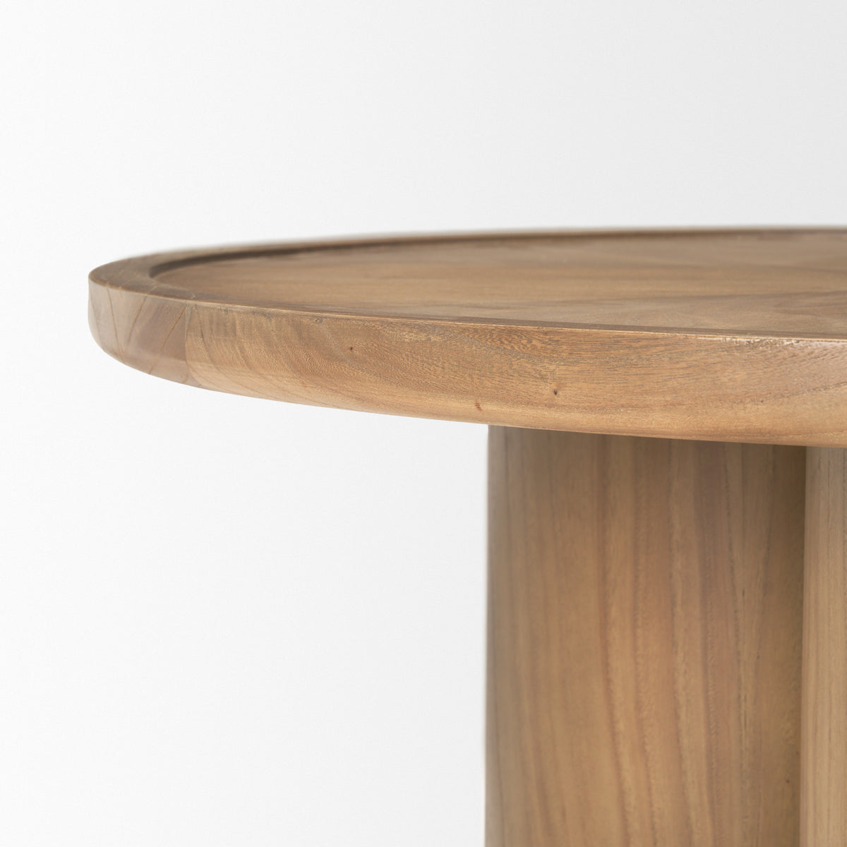 Tavi Medium Brown Round Coffee Table-Coffee Tables-DECOROLALA