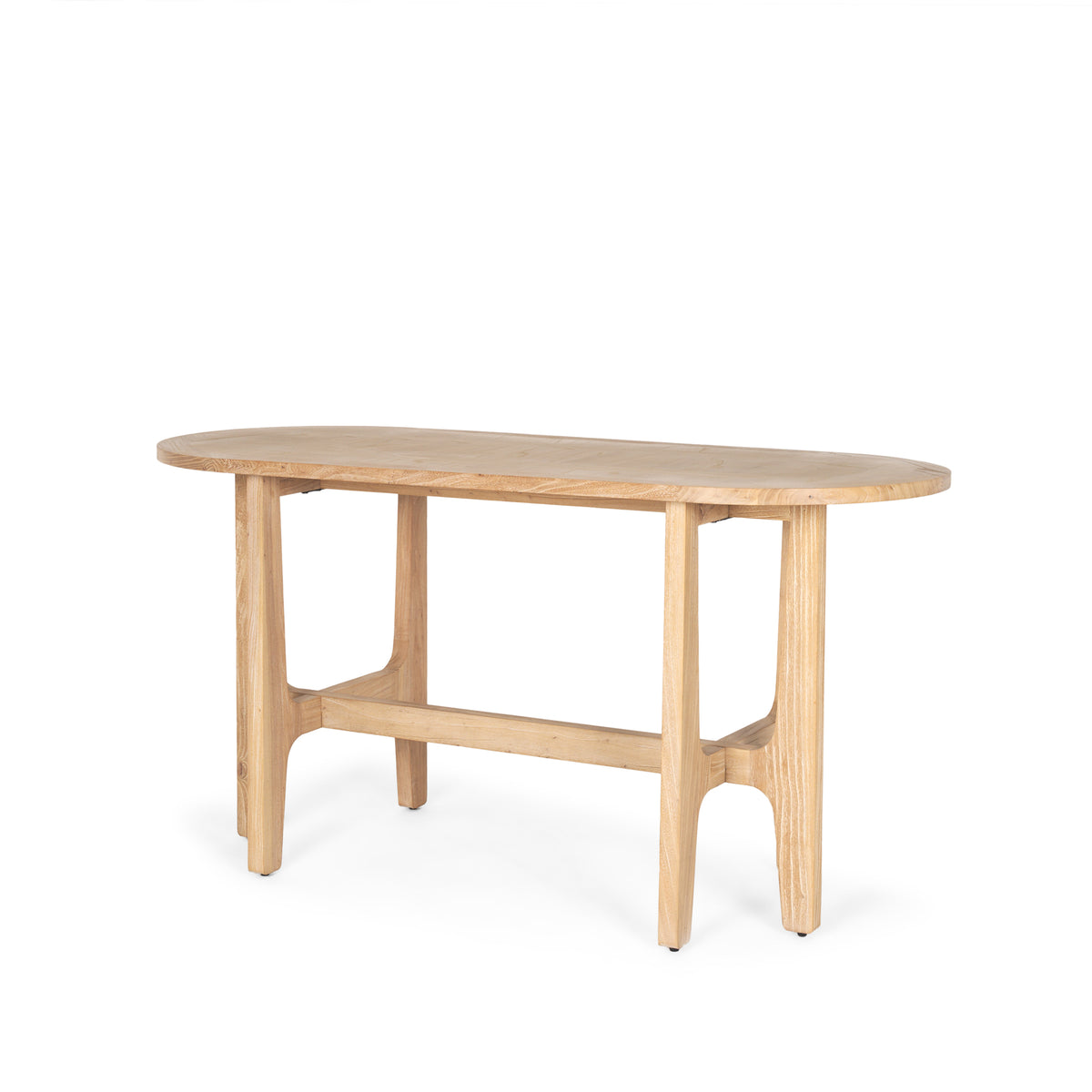 Taylin Light Brown Solid Wood Desk-Office-DECOROLALA