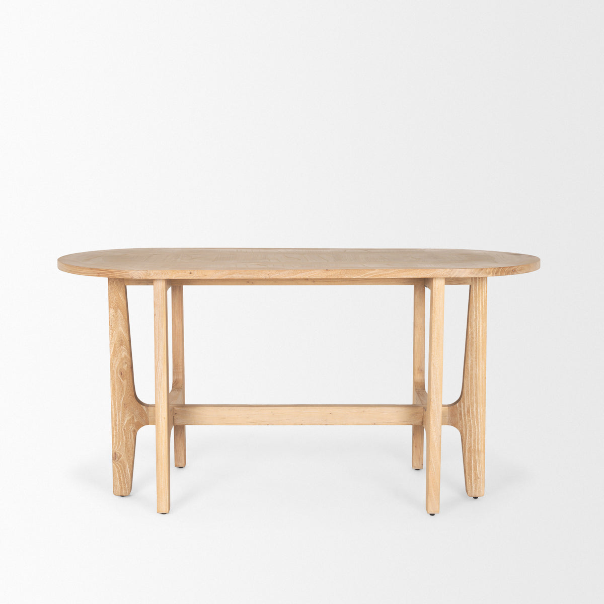 Taylin Light Brown Solid Wood Desk-Office-DECOROLALA
