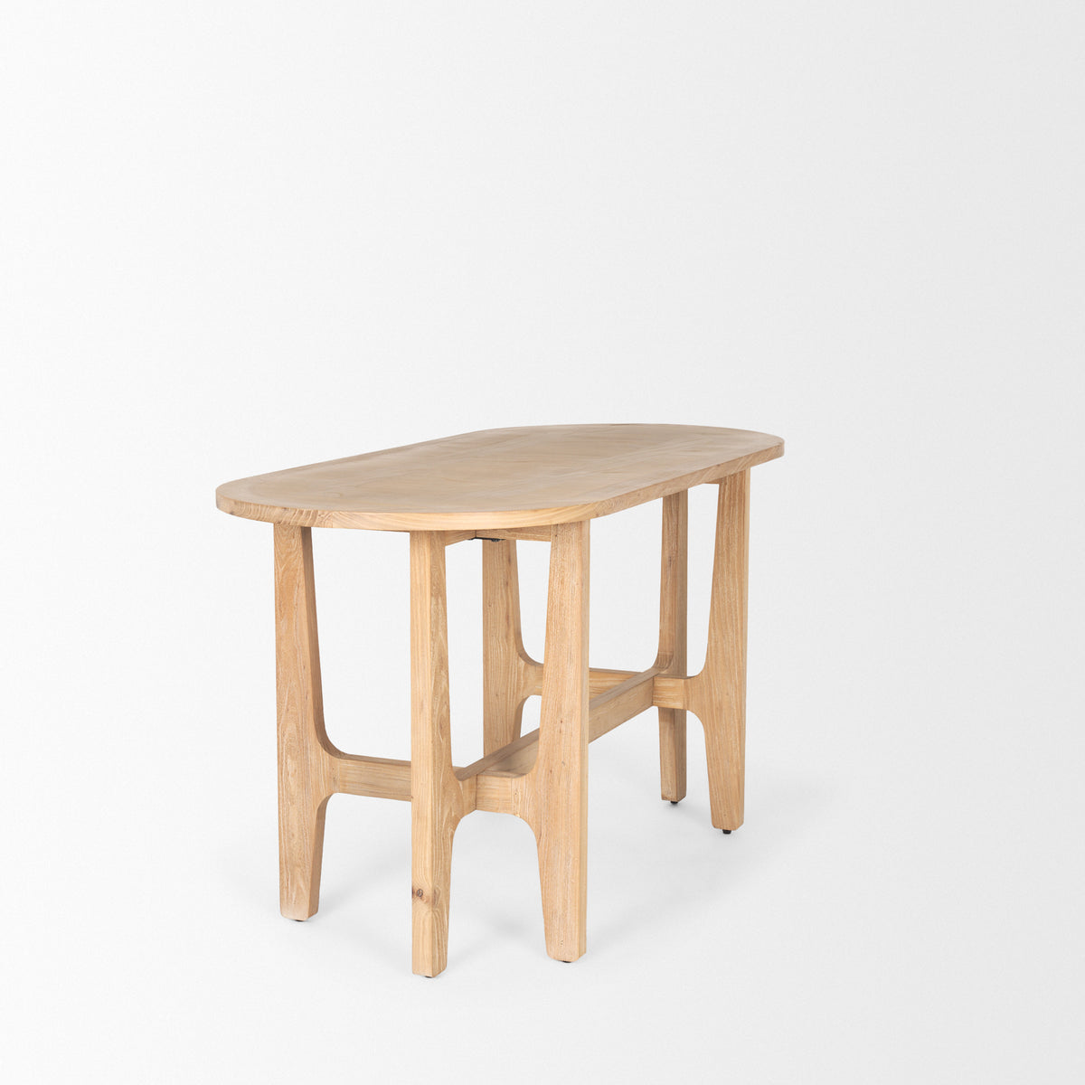 Taylin Light Brown Solid Wood Desk-Office-DECOROLALA