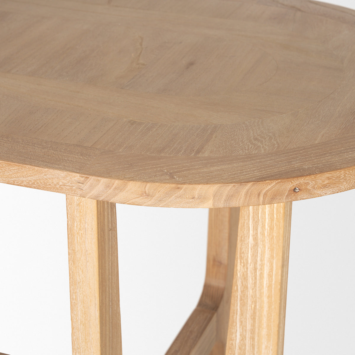 Taylin Light Brown Solid Wood Desk-Office-DECOROLALA