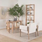 Taylin Light Brown Solid Wood Desk-Office-DECOROLALA