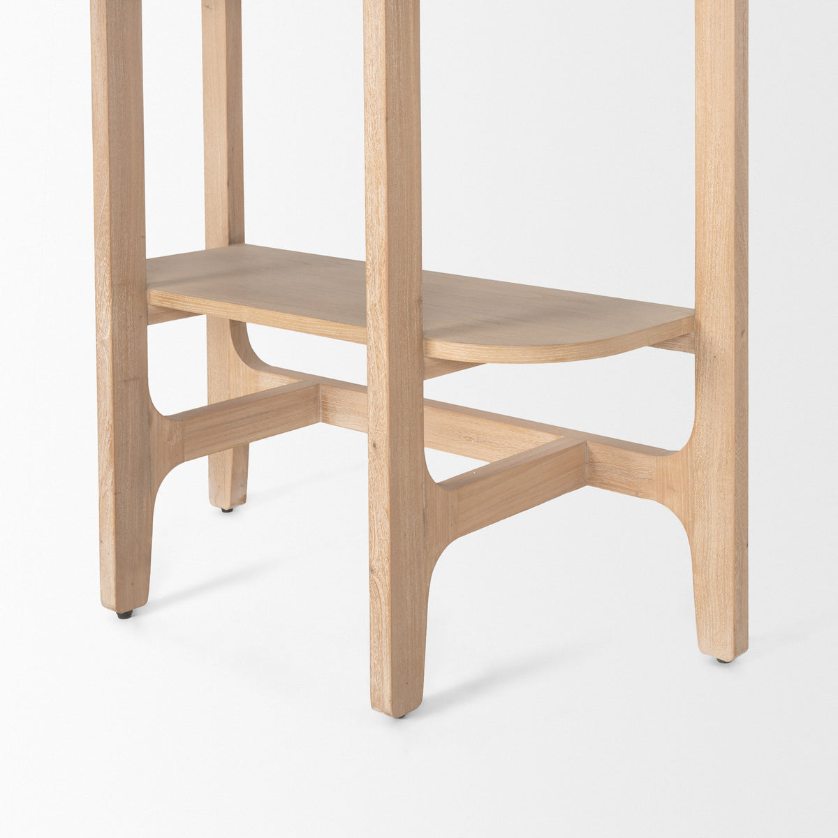 Taylin Light Brown Solid Wood Open Bookshelf-Shelving-DECOROLALA