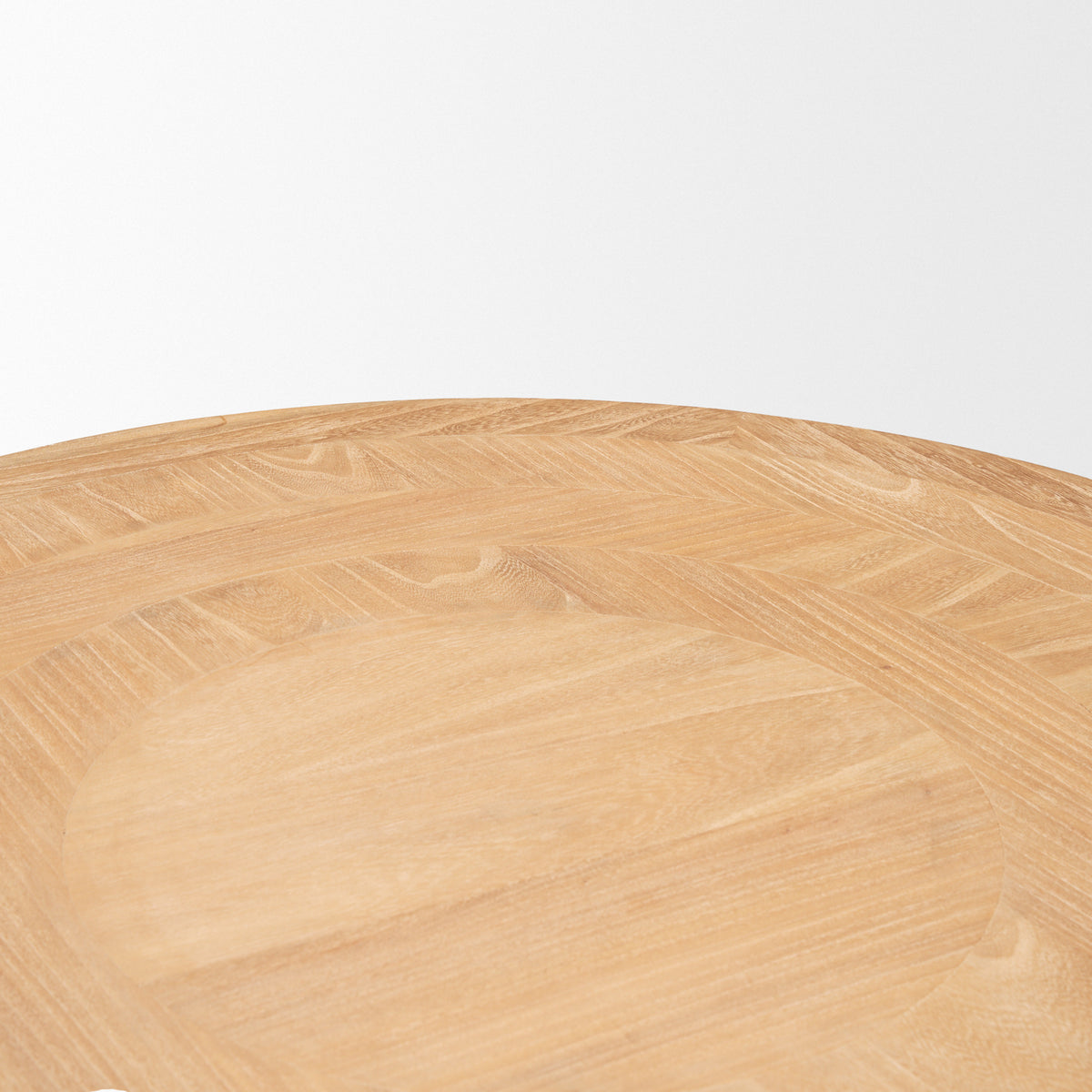 Taylin Light Brown Wood Round Coffee Table-Coffee Tables-DECOROLALA