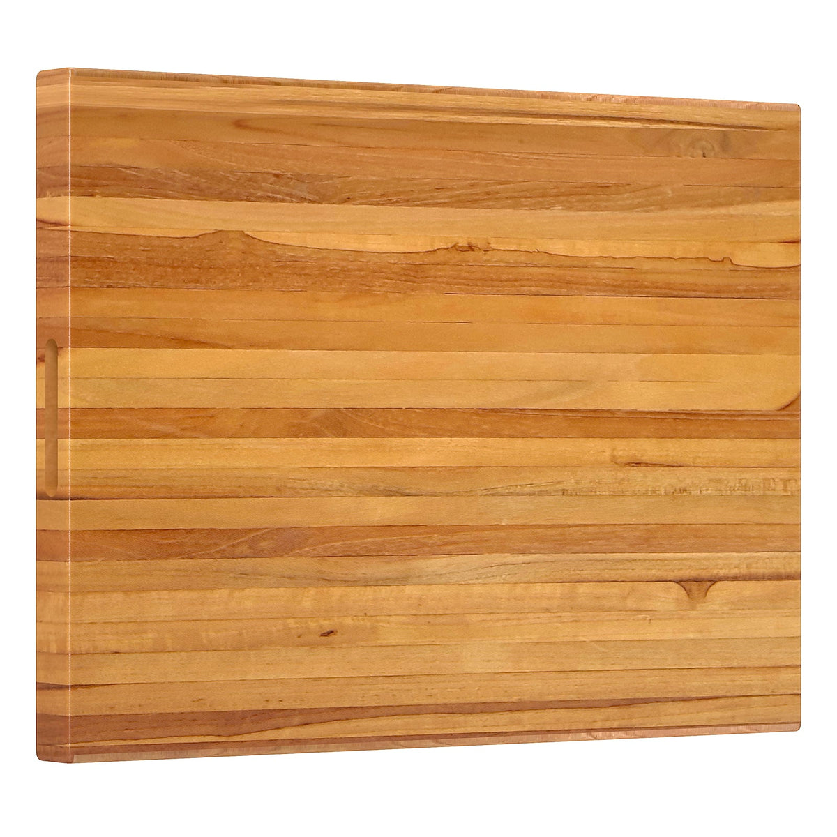 Teak Wood Cutting Board Extra Large 24 Inch Reversible Cutting Board with Handle-Kitchen Tools-DECOROLALA